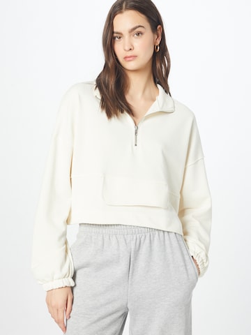 Nasty Gal Sweatshirt in Beige: front