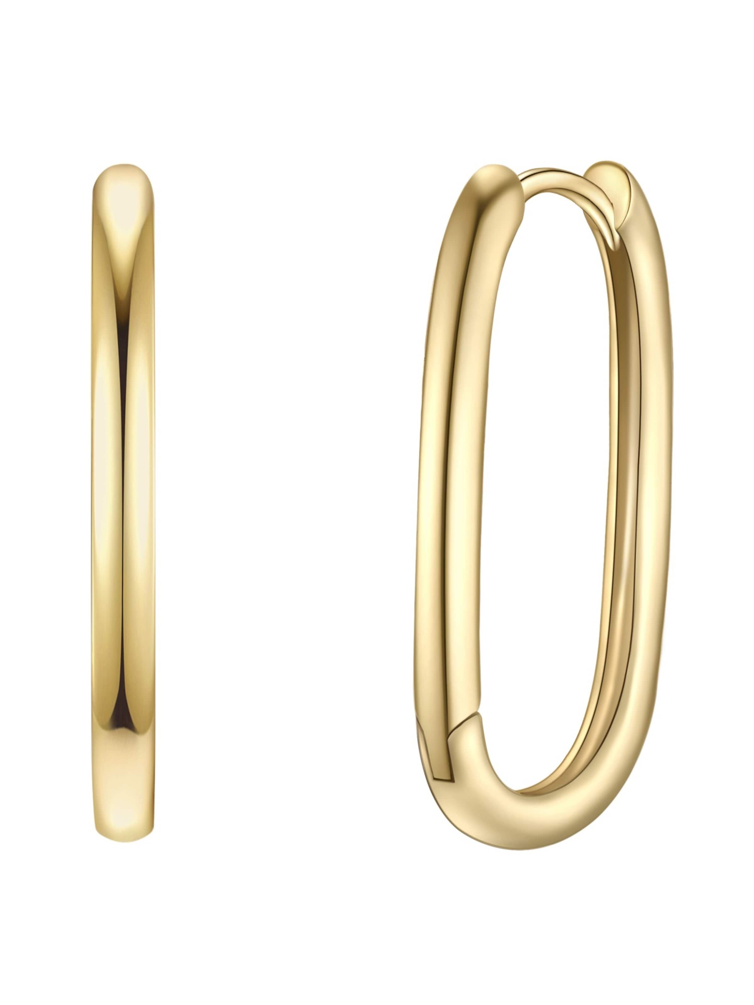 Yokoamii Earrings in Gold: front