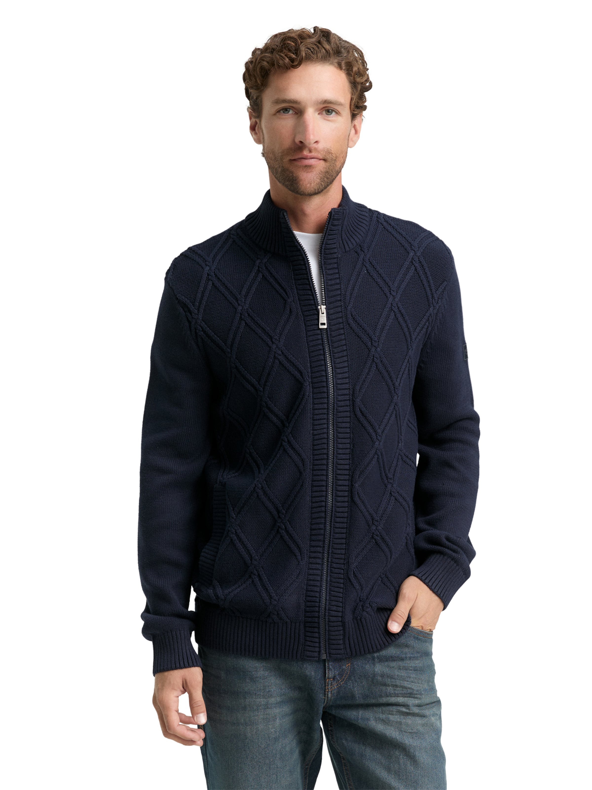 TOM TAILOR Kardigan w kolorze niebieski: przód