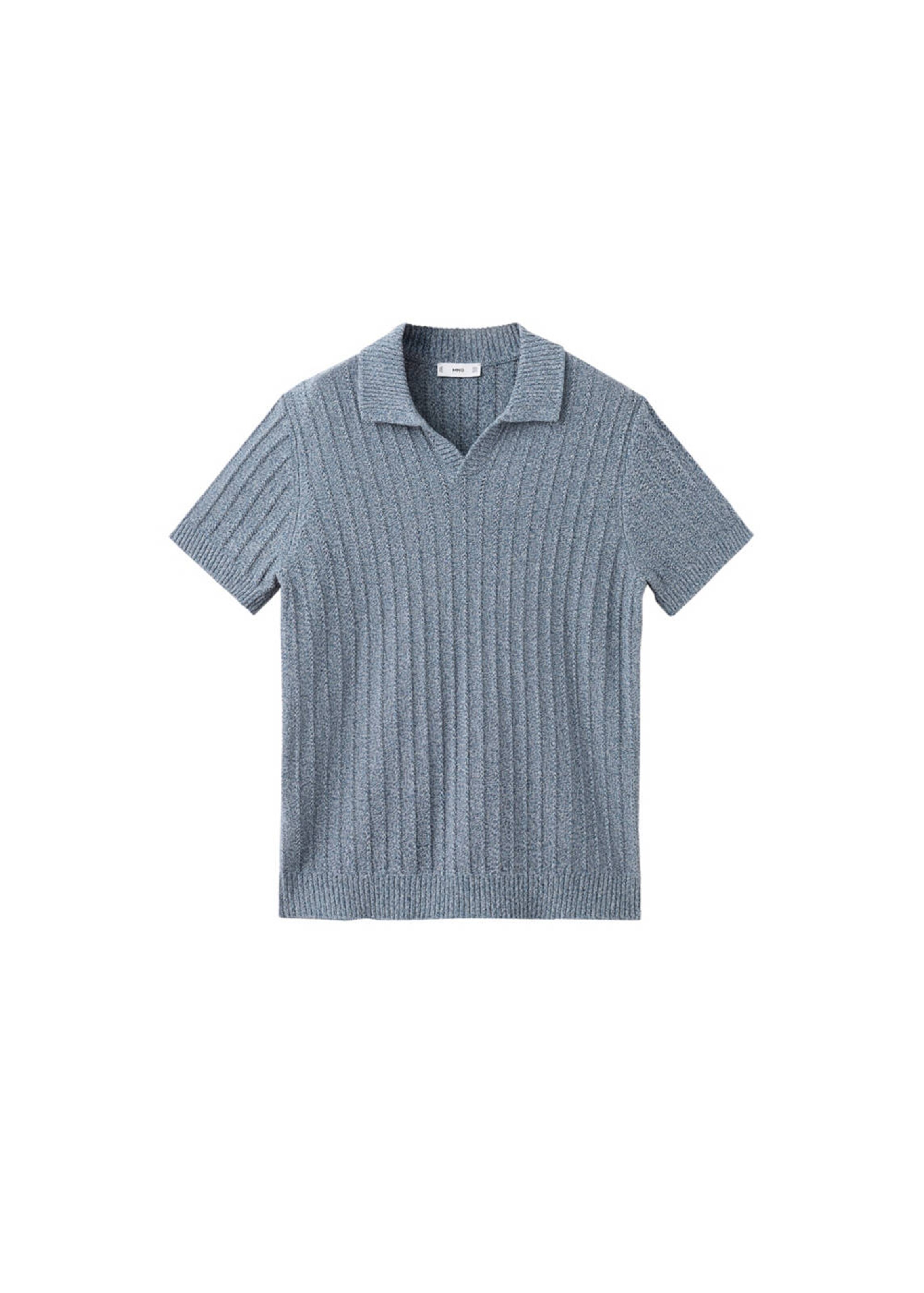 MANGO MAN Pullover 'Estreta' in Blau: Vorderseite