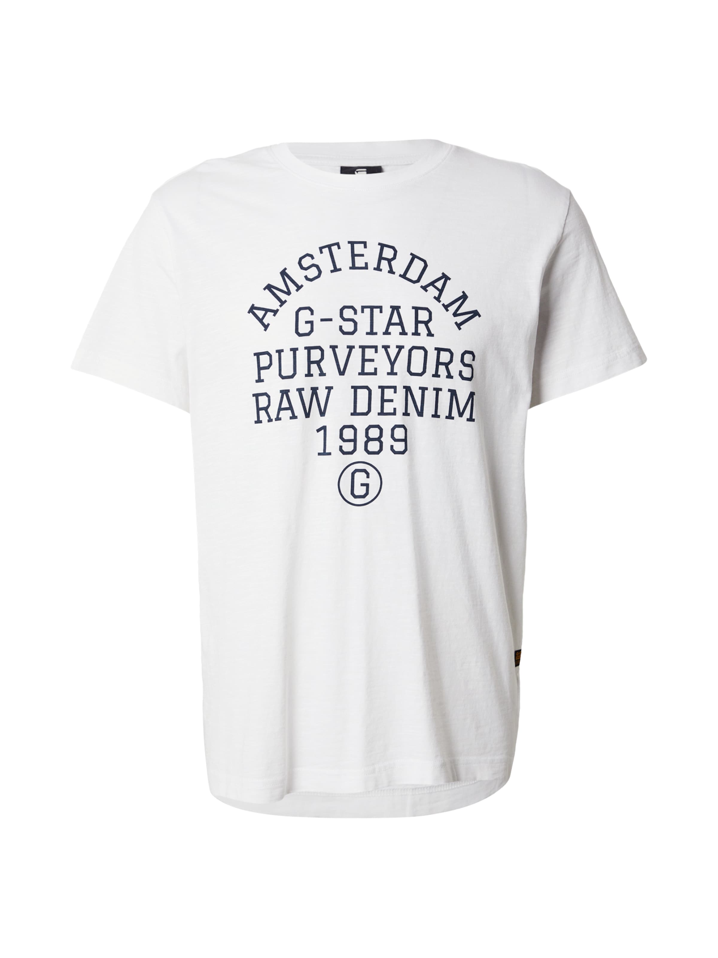 G-STAR Tričko 'Purveyors' – bílá: přední strana