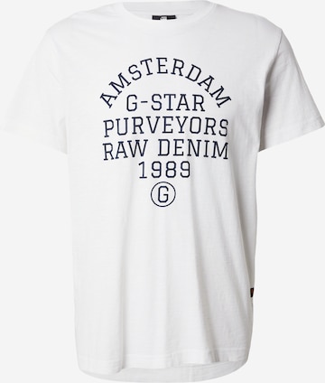 G-STAR Shirt 'Purveyors' in White: front