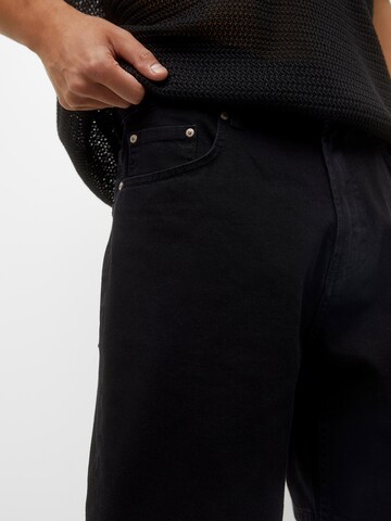 Loosefit Jean Pull&Bear en noir