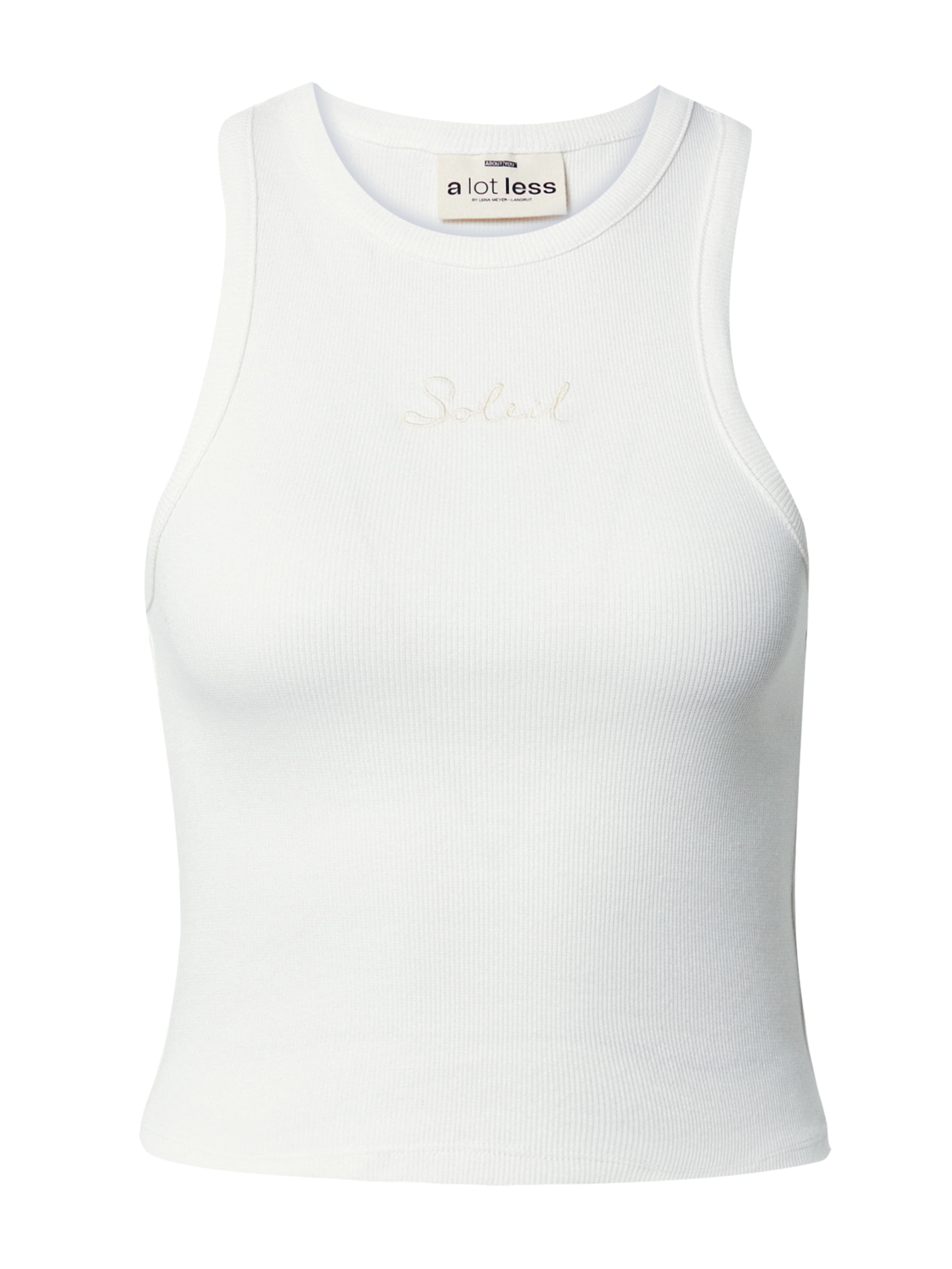 Top &#x27;Simona&#x27; di A LOT LESS in bianco: frontale