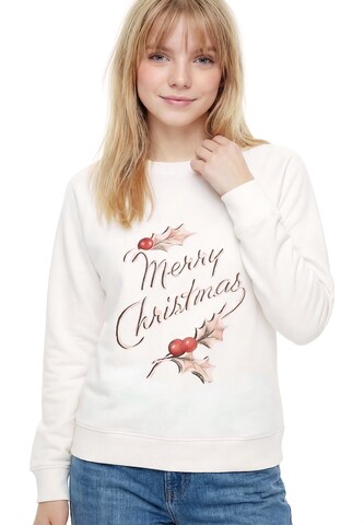 Sweat-shirt MYMO en blanc : devant