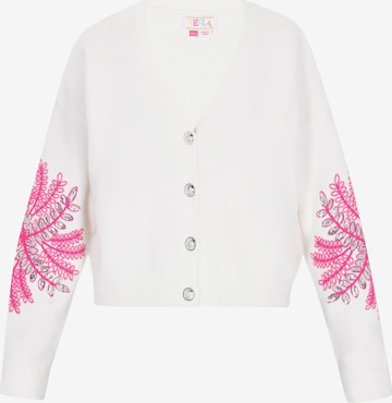 IZIA Плетена жилетка в бяло: отпред