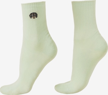 CALZEDONIA Socks 'Dog' in Green: front