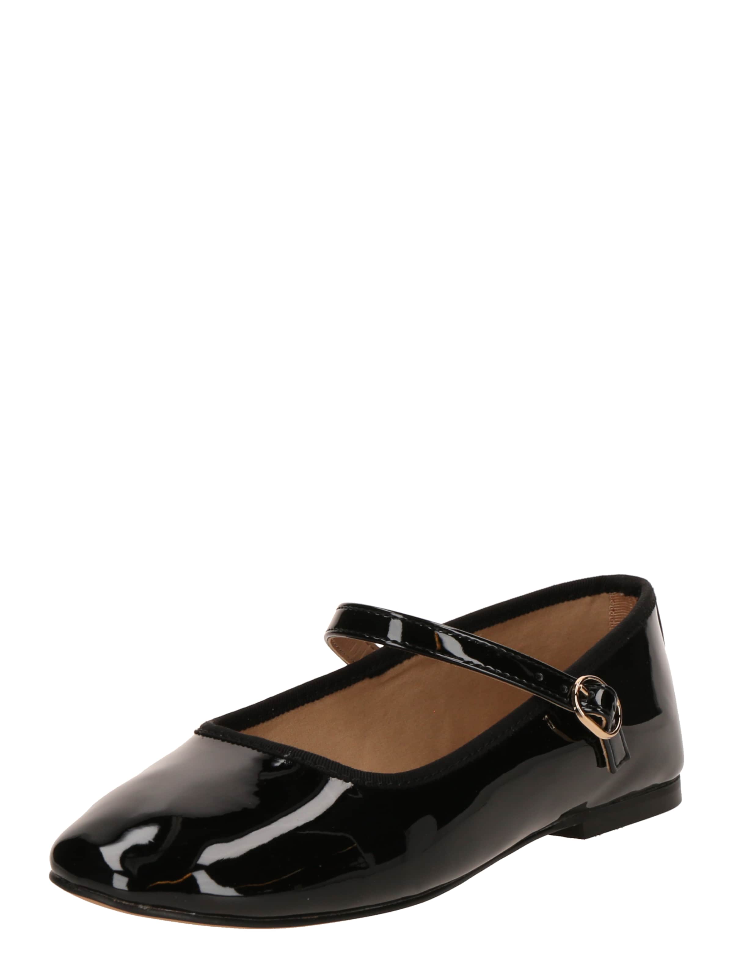 STEVE MADDEN - Bailarinas con hebilla 'Volley' en negro: frente