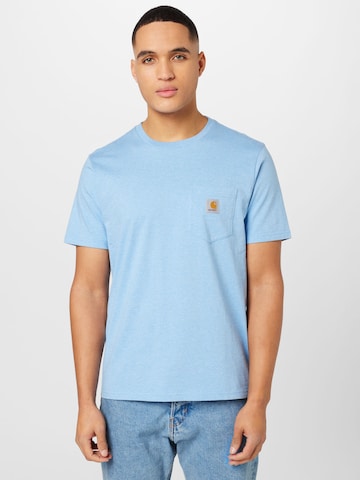 Carhartt WIP Тениска в синьо: отпред