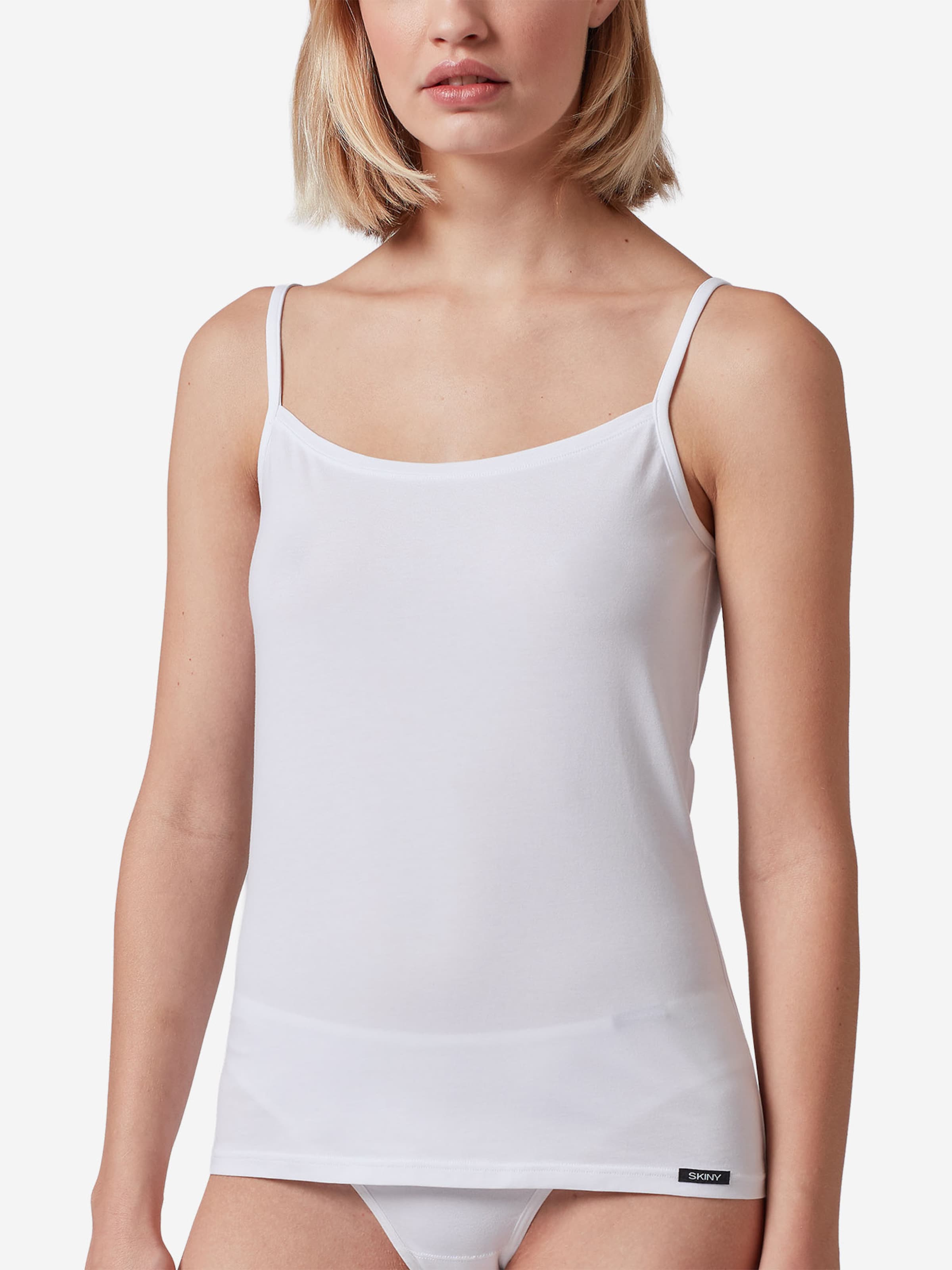 Haut ' Cotton Essentials ' Skiny en blanc : devant