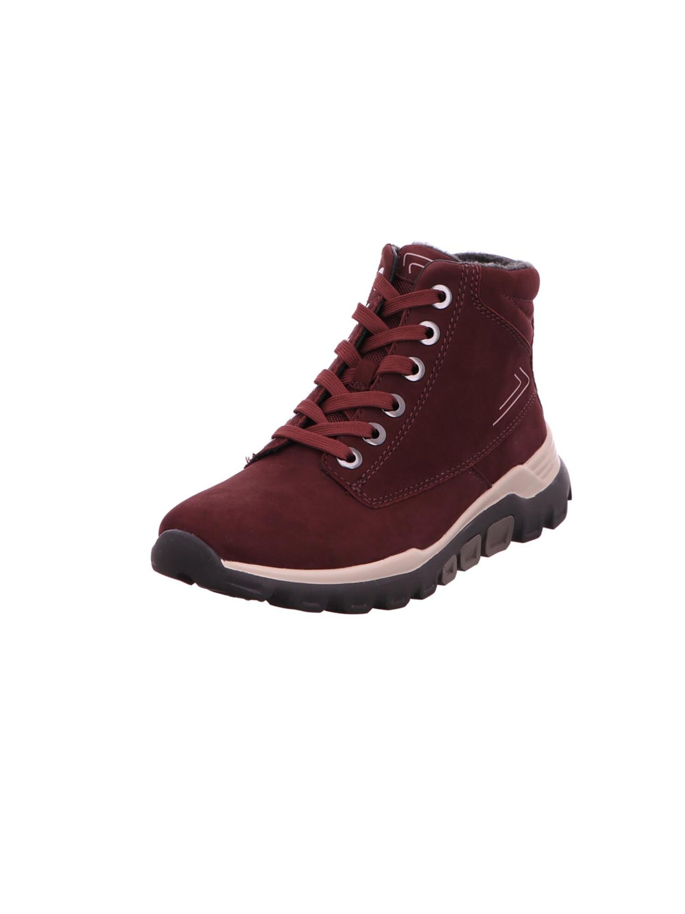 GABOR Schnürstiefelette in Rot: Vorderseite