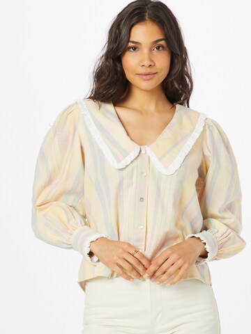 River Island Blouse in Geel: voorkant