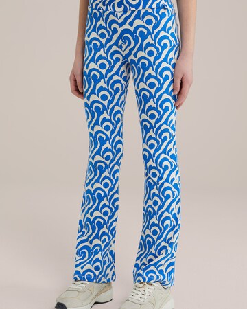WE Fashion Slim fit Leggings in Blue: front