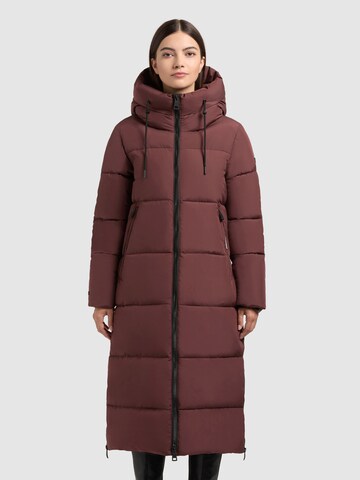 Cappotto invernale 'Silene' di khujo in rosso: frontale