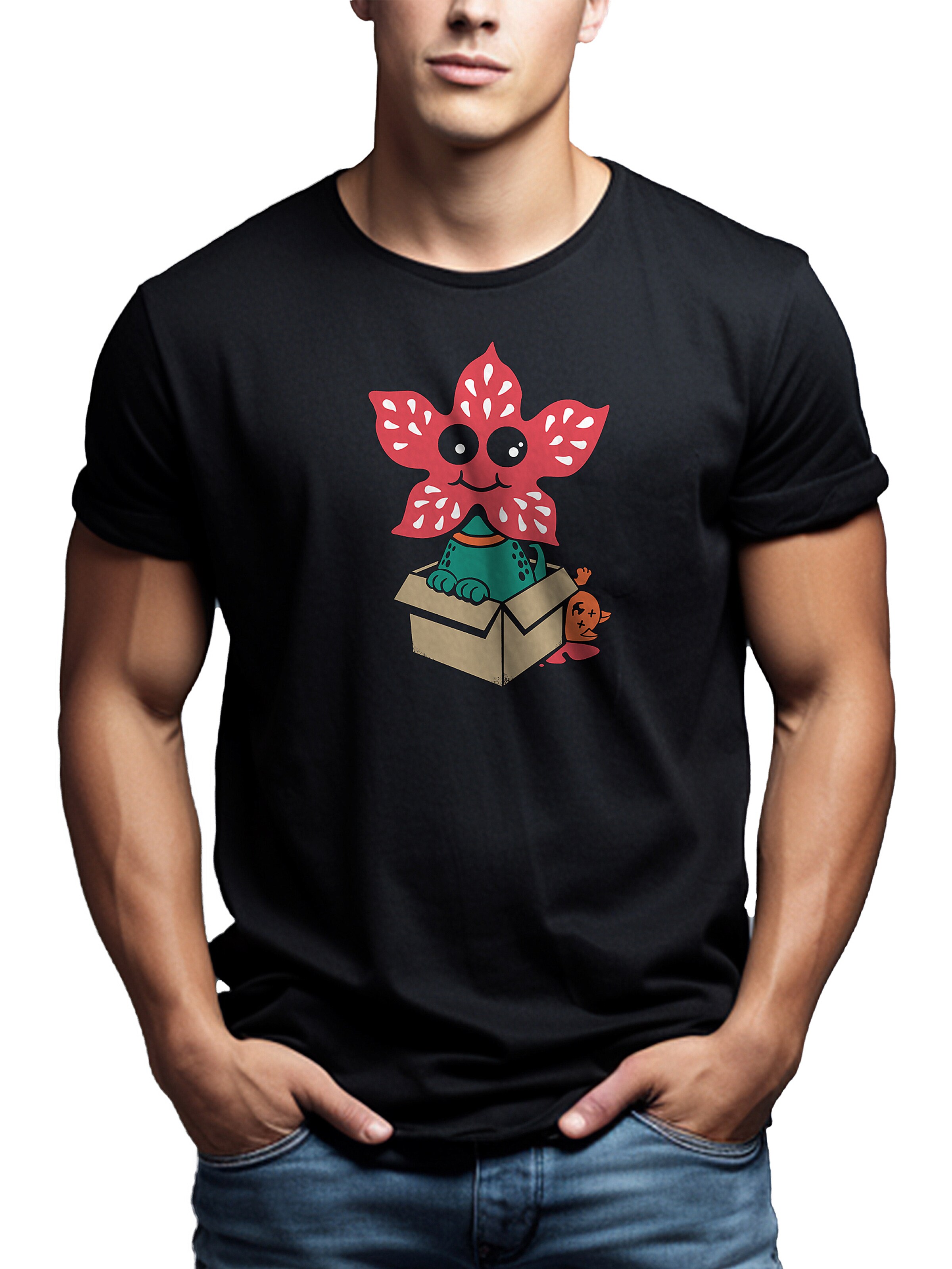 MAKAYA Shirt 'Demodog' in Black