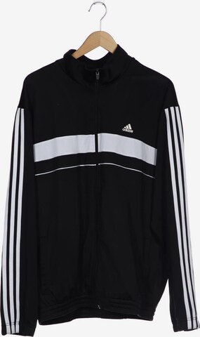 ADIDAS PERFORMANCE Sweatshirt & Zip-Up Hoodie in XL in Black: front