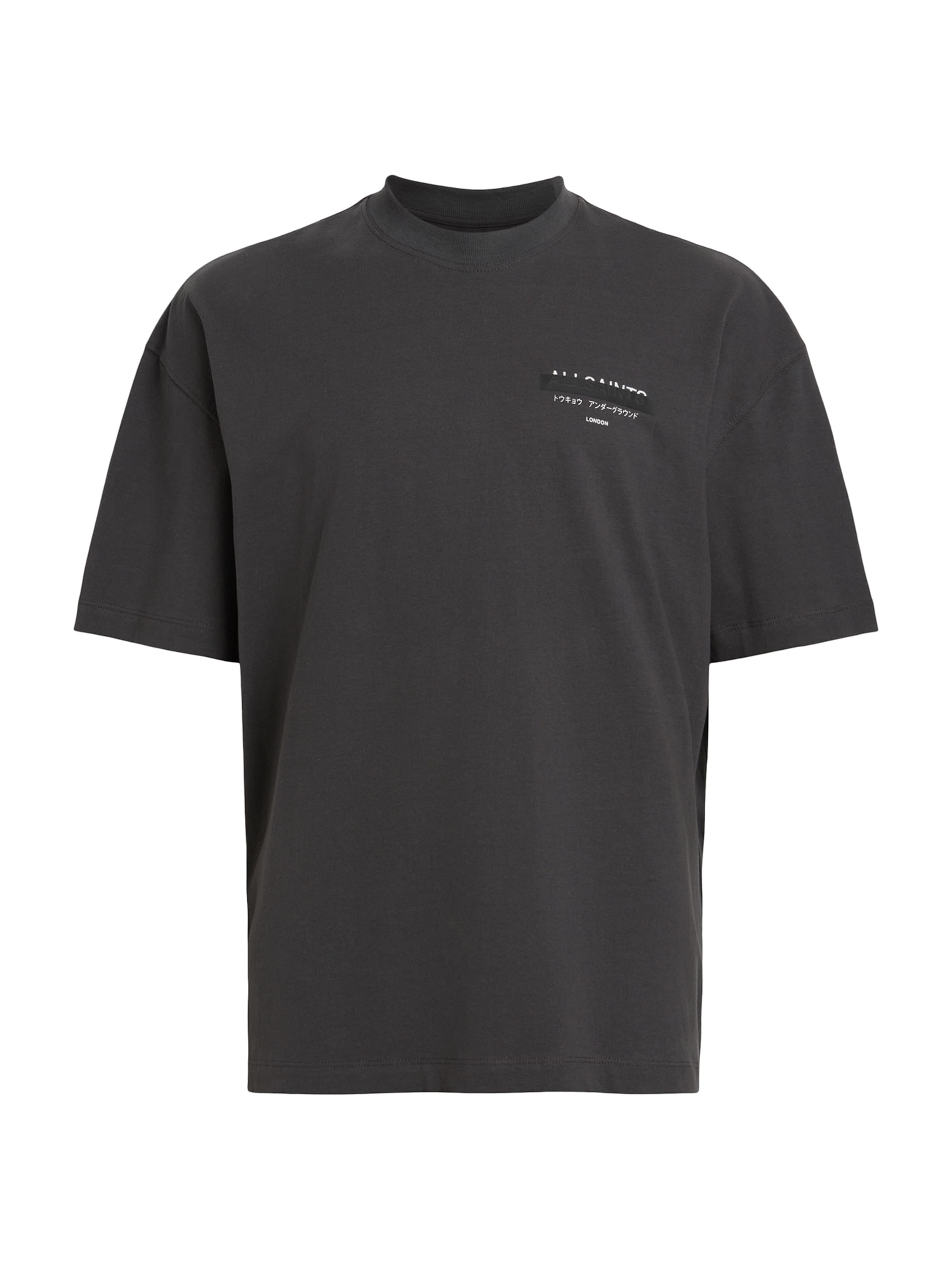 AllSaints T-shirt 'REDACT' i svart: framsida