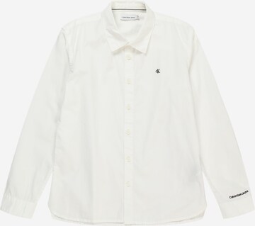 Calvin Klein Jeans Regular fit Button Up Shirt in White: front