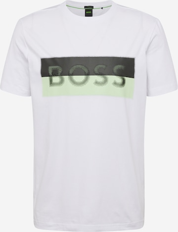 BOSS Green T-Shirt in Weiß: predná strana
