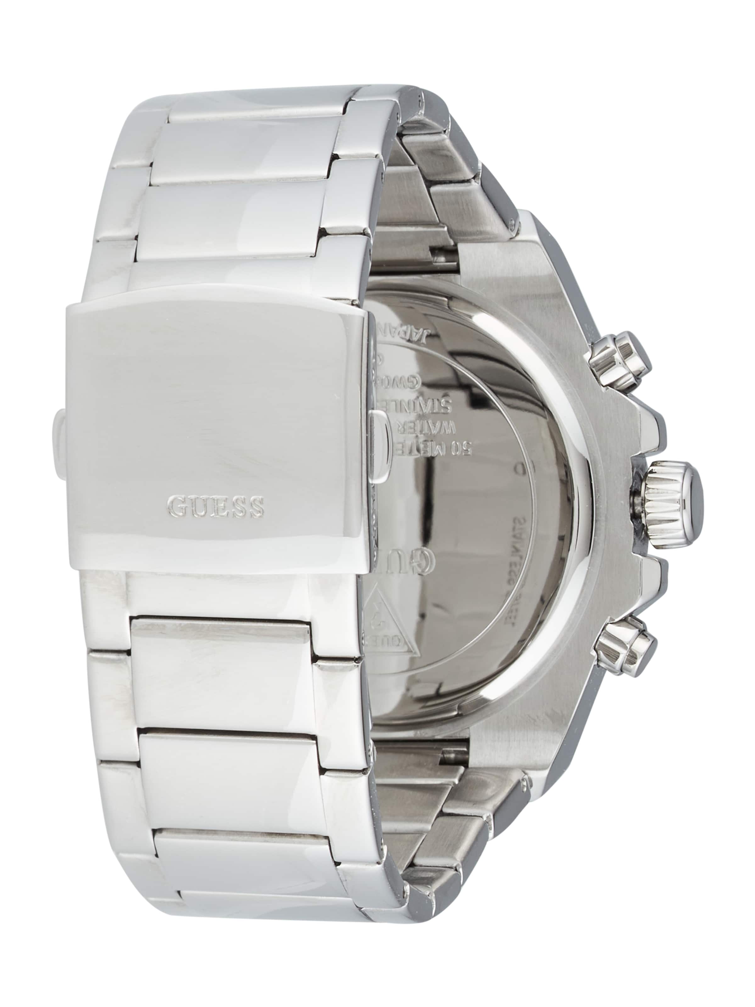 GUESS Аналоговые часы 'FURY' в Серебристый