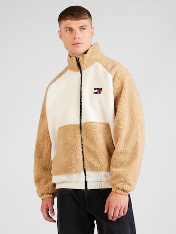 Veste mi-saison Tommy Jeans en beige : devant