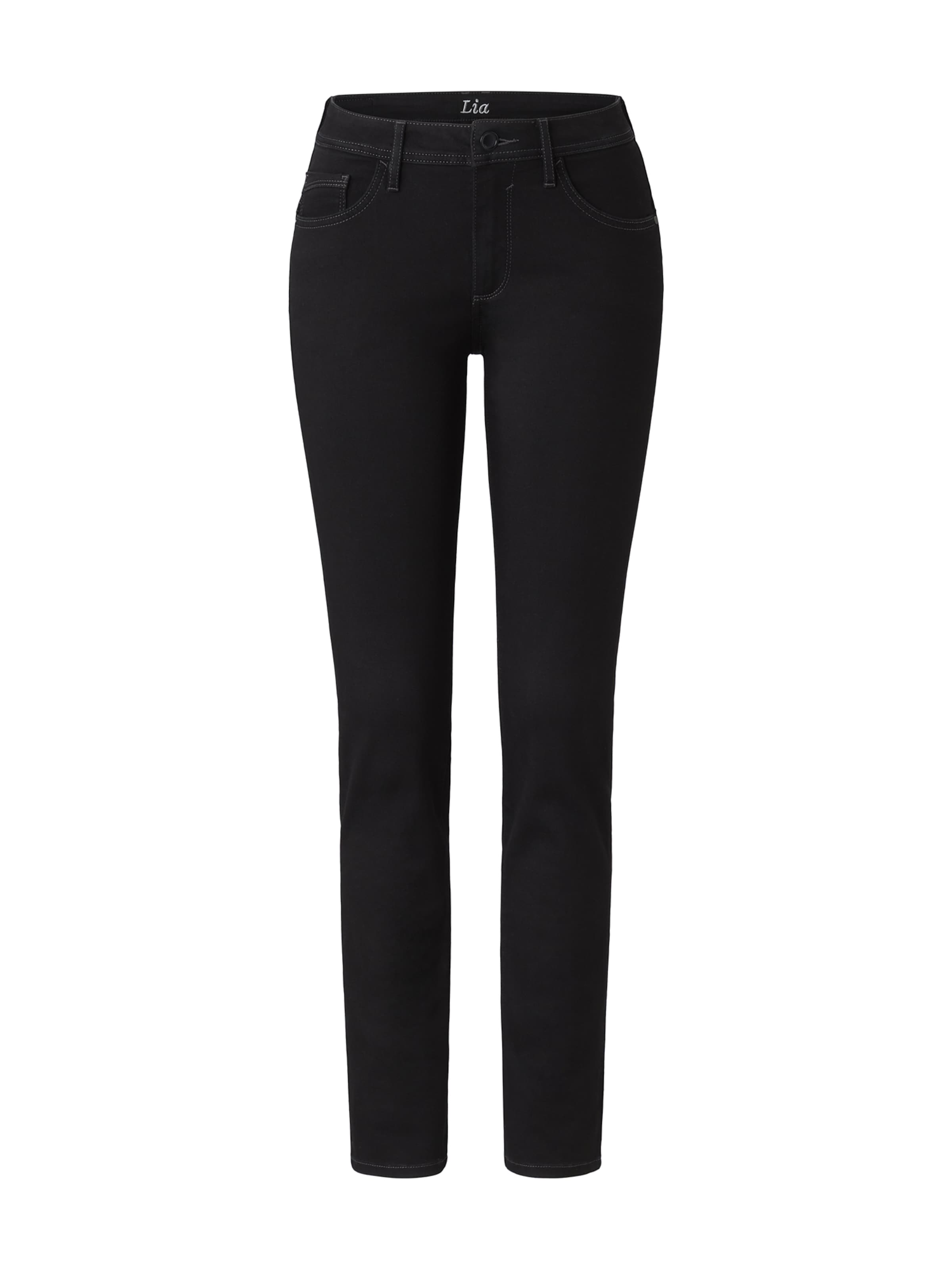 PADDOCKS Slimfit Jeans in Schwarz: Vorderseite