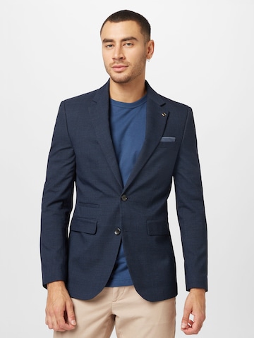 BURTON MENSWEAR LONDON Slim fit Suit Jacket in Blue: front