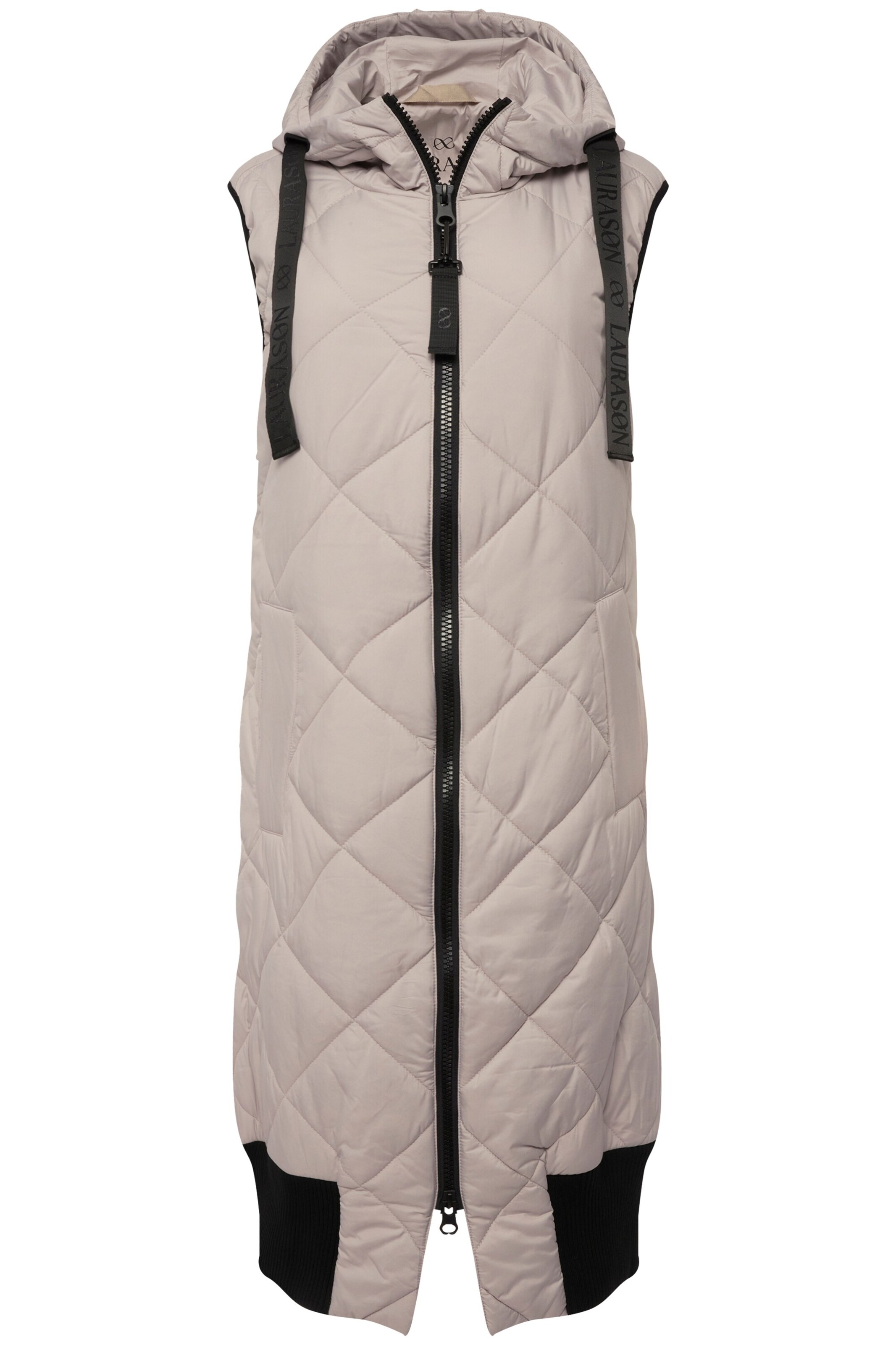 LAURASØN Bodywarmer in Beige: voorkant