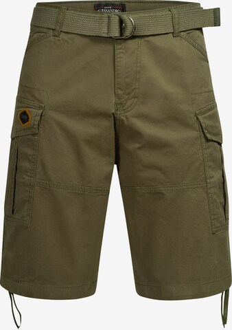 Alessandro Salvarini Cargo Pants in Green: front