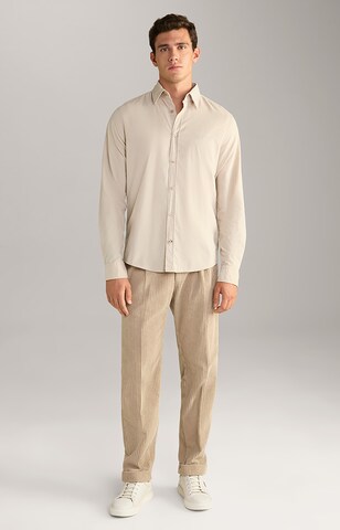 JOOP! Regular fit Button Up Shirt in Beige