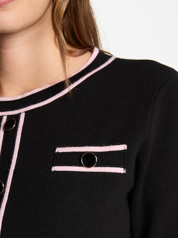 Robes en maille '242-RMGOLD' Morgan en noir