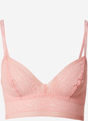 Tommy Jeans Bustier BH in Roze: voorkant