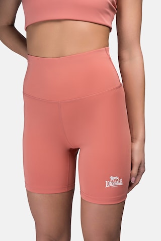 LONSDALE Skinny Sportbroek 'Ludwell' in Roze: voorkant