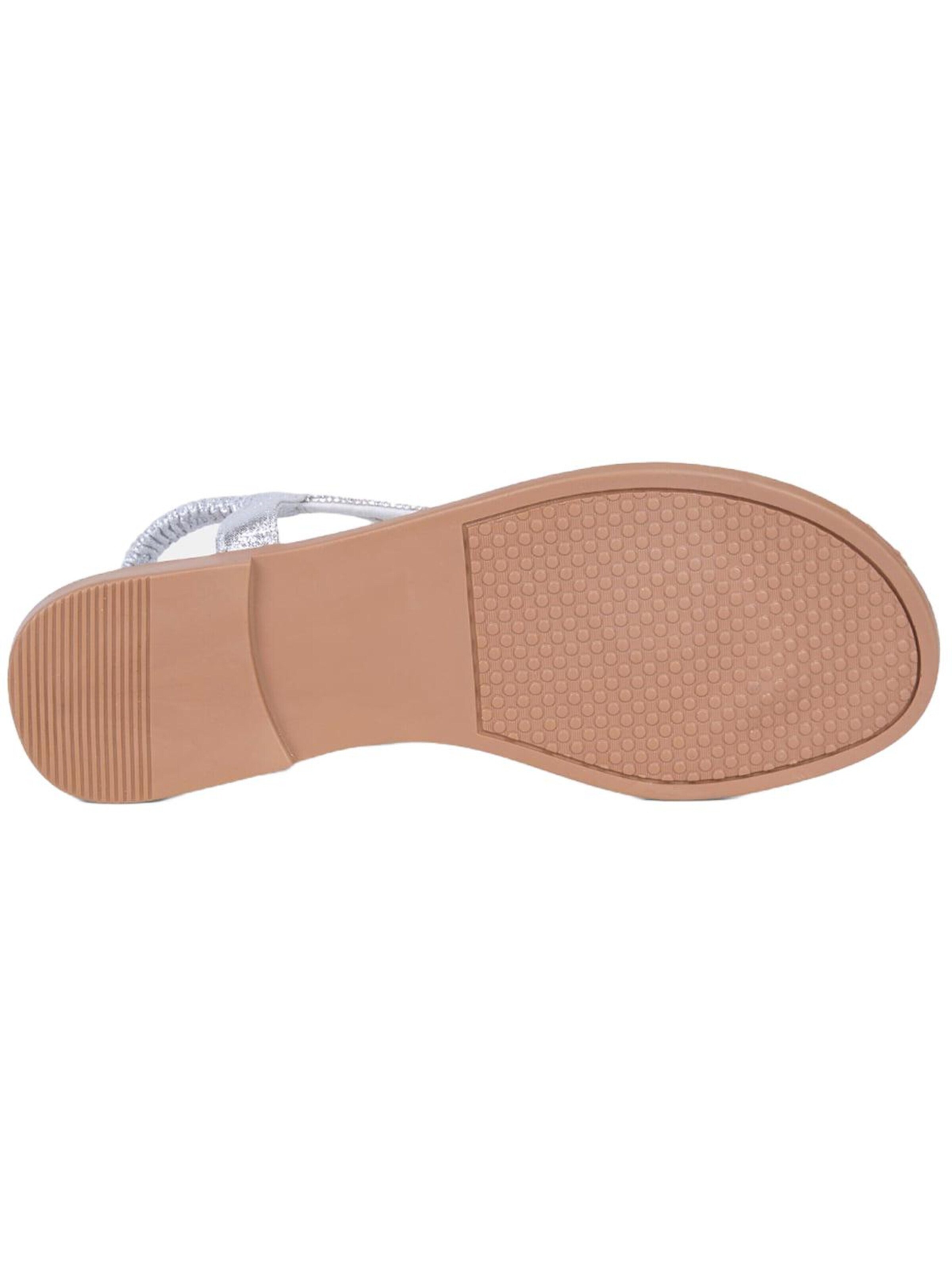 Desa - Sandalias de dedo 'Zehenstegsandalen' en plata