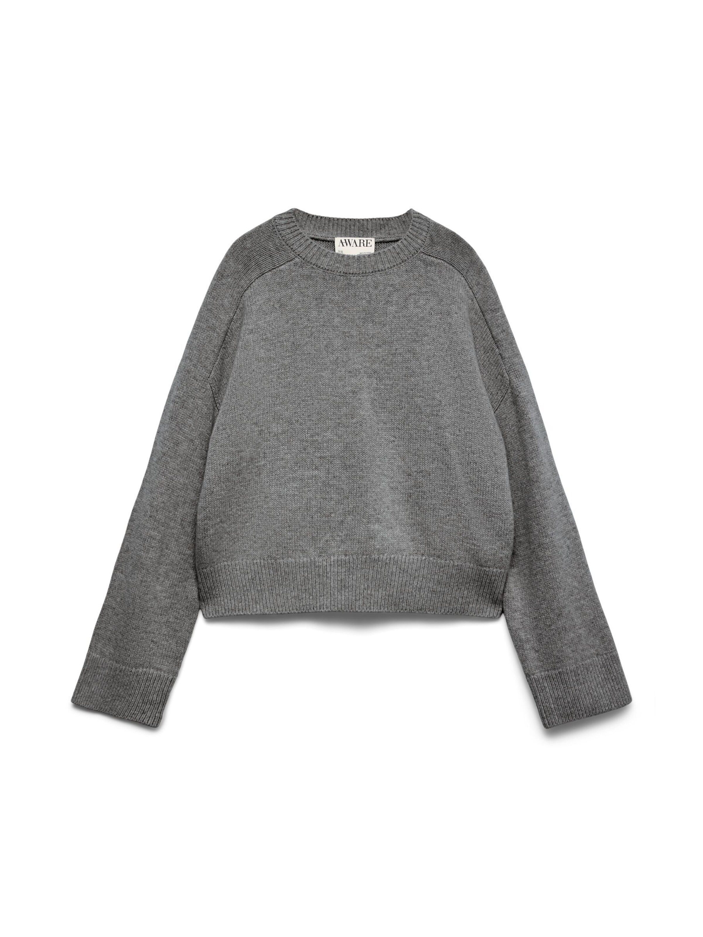 Pull-over 'AWCatalina' VERO MODA en gris : devant