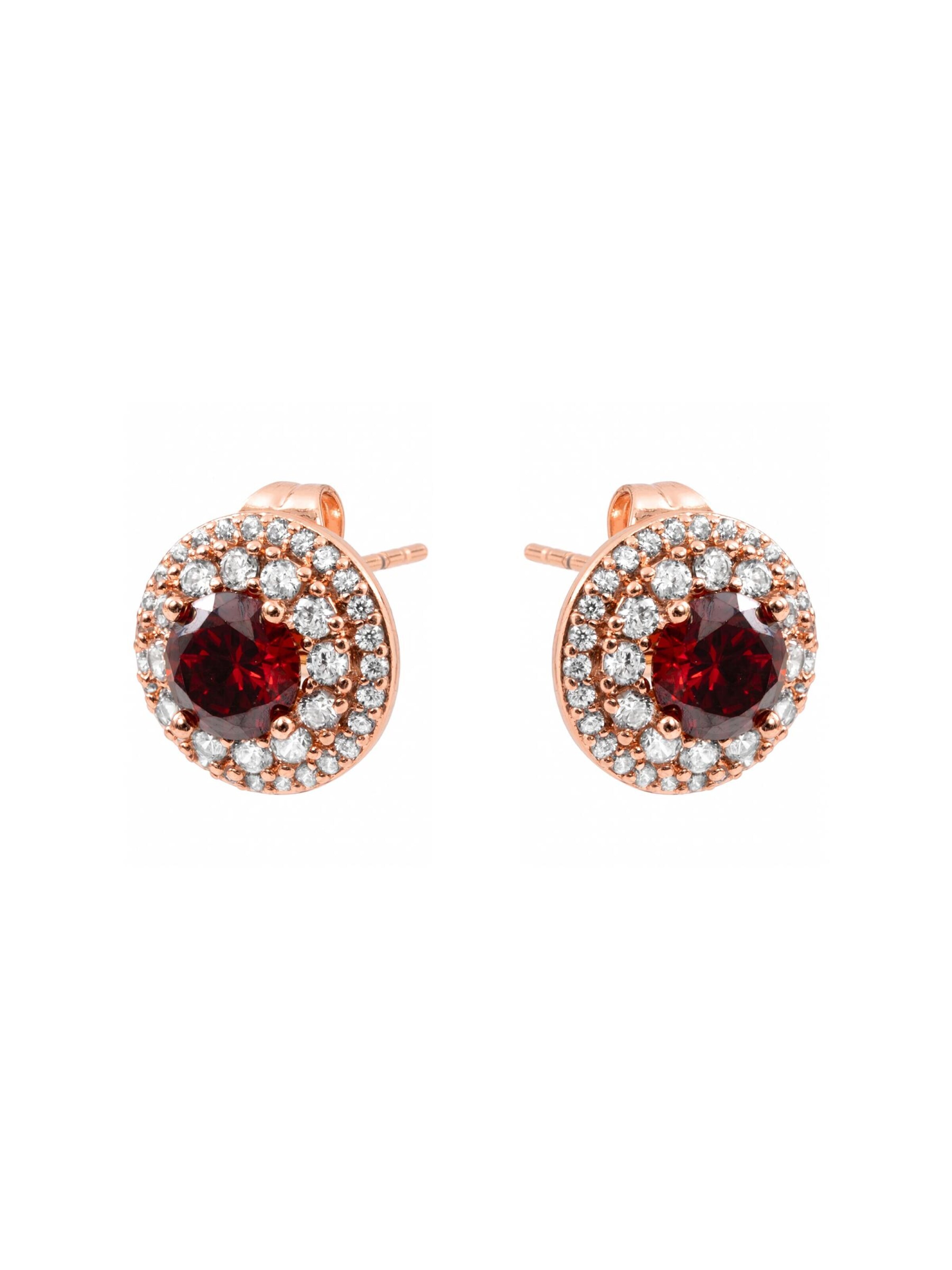 Boucles d'oreilles 'Riash' Luxenter en rouge