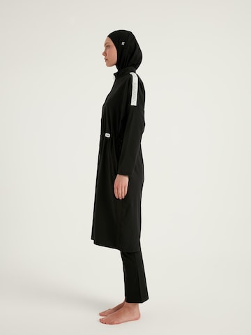 MARINA High neck Badpakjurk 'Modest Marina M2507-1' in Zwart