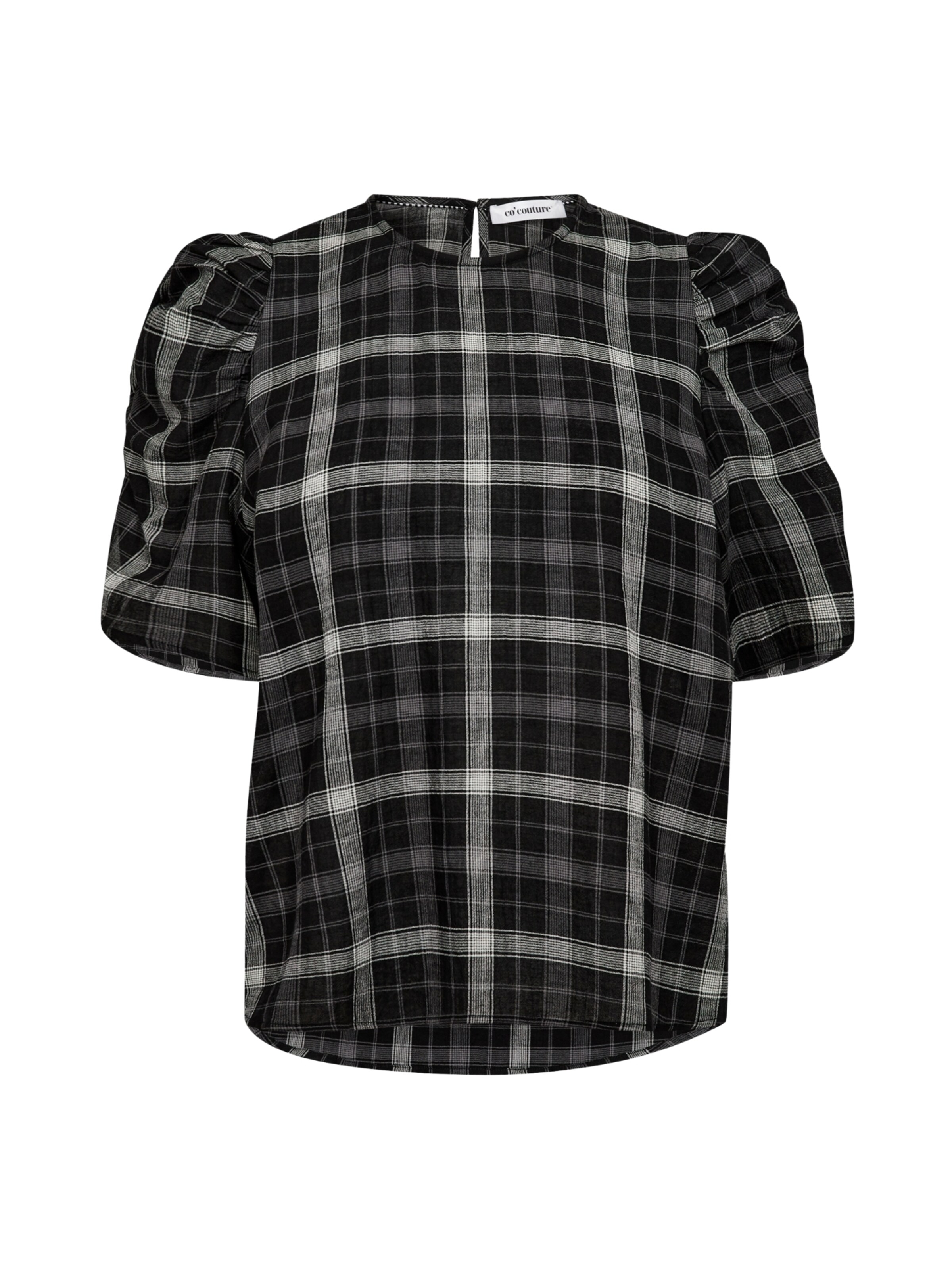 co'couture Bluse 'Sally' in Schwarz: Vorderseite