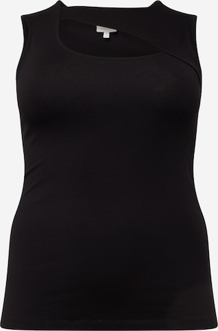 ONLY Carmakoma Top 'TIME LOPI' in Black: front