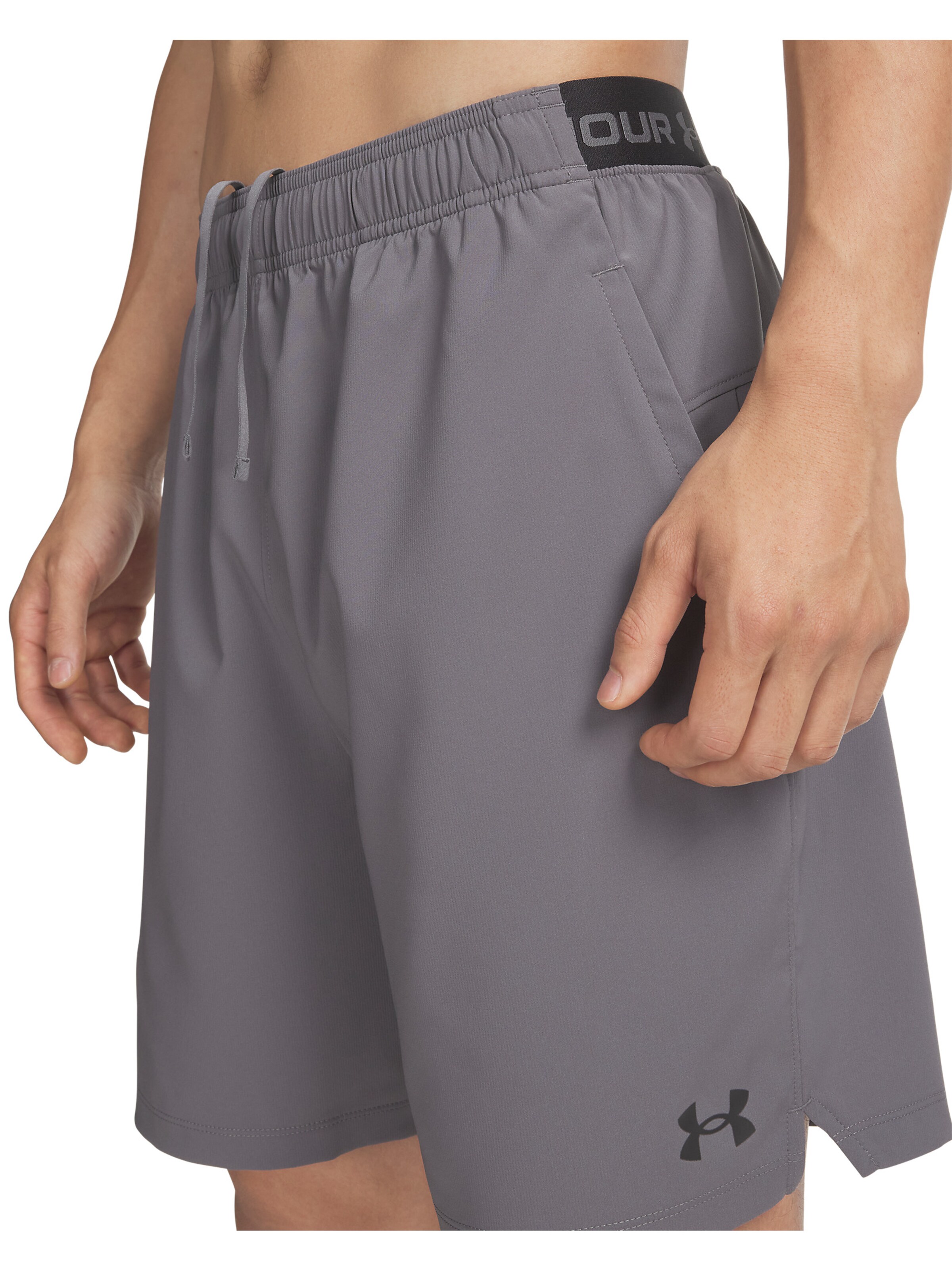 UNDER ARMOUR Regular Workout Pants 'Vanish' in Grey