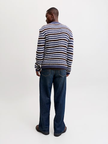 JACK & JONES Sveter 'JORSALAMANCO' - Modrá