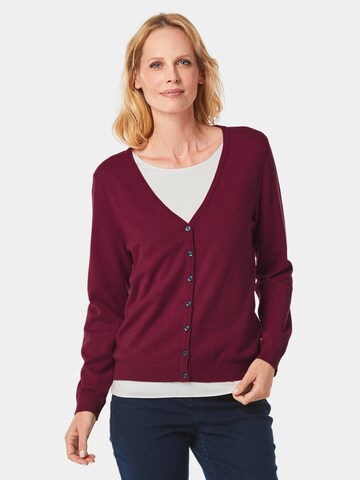 Goldner Knit Cardigan in Red: front