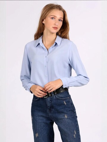 Bigdart Blouse in Blue: front