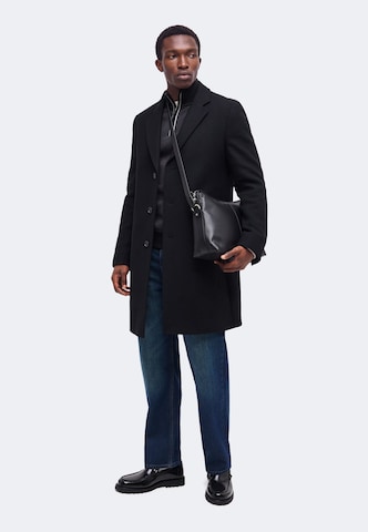 BOSS Between-seasons coat 'H-Hyde-E-264' in Black: side