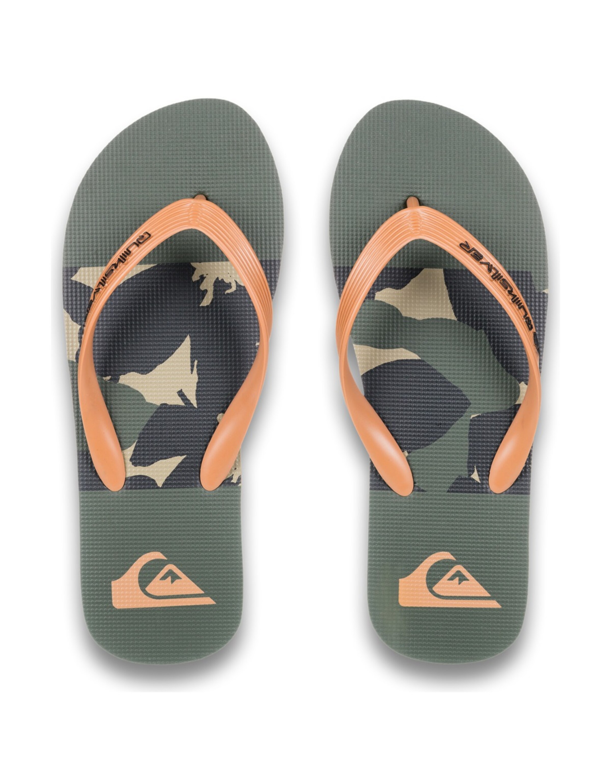 QUIKSILVER Teenslippers 'Molokai Stripe 25' in Groen