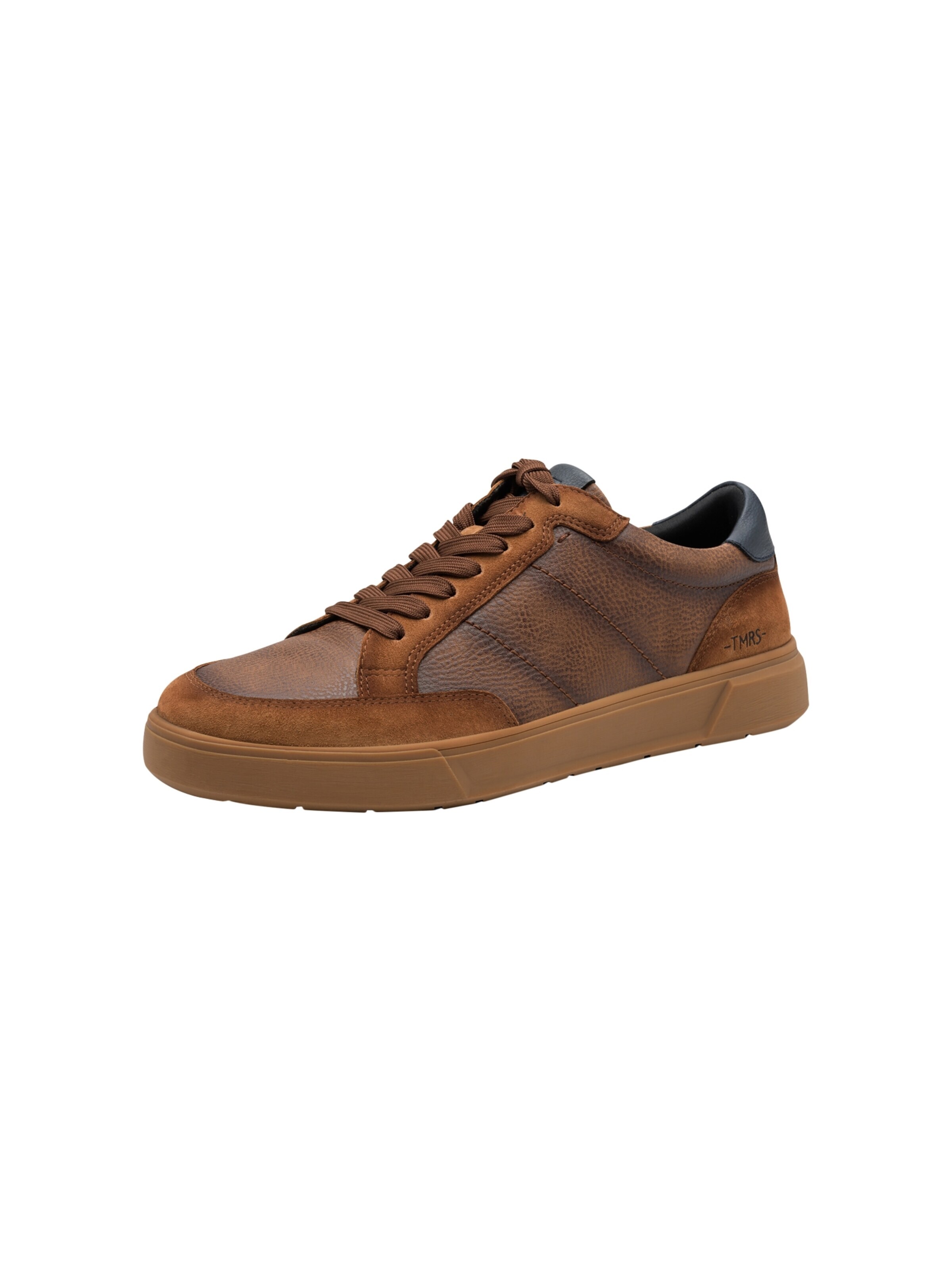 Tamaris Sportieve veterschoen 'Niedrige Sneaker aus Leder' in Bruin