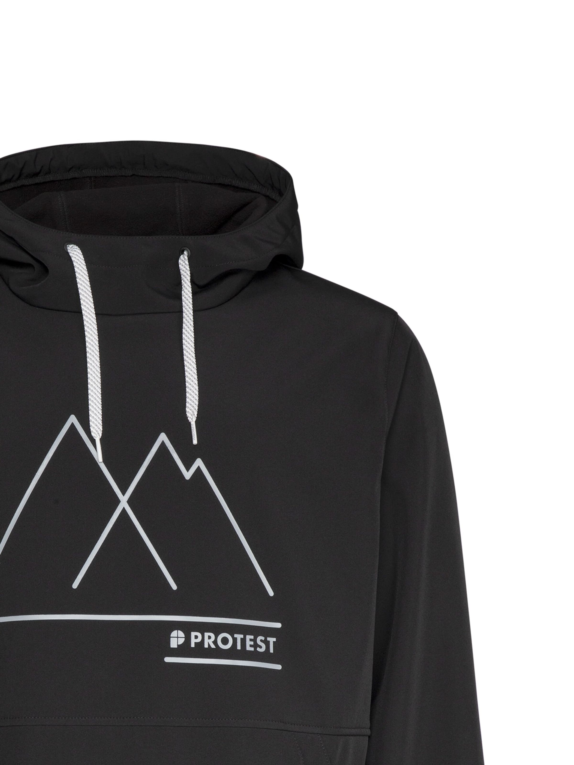 PROTEST Sportjacke 'Melton'‌ in Schwarz