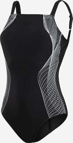 SPEEDO Badeanzug in Schwarz: Vorderseite