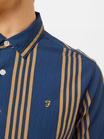 FARAH Regular fit Overhemd 'MARINA' in Blauw