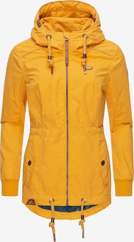 Ragwear - Casaco outdoor 'Danka' em amarelo: frente